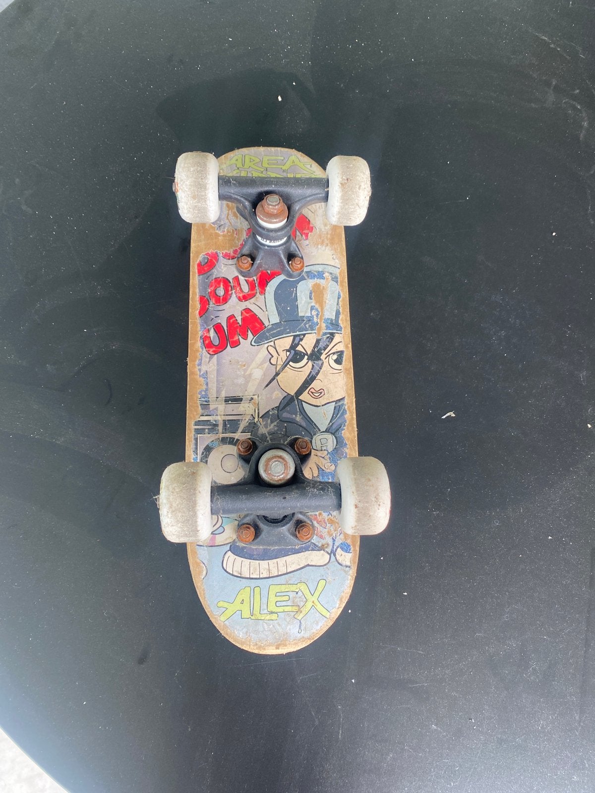Mini skateboard te koop, Sport en Fitness, Skateboarden, Ophalen, Gebruikt, Skateboard