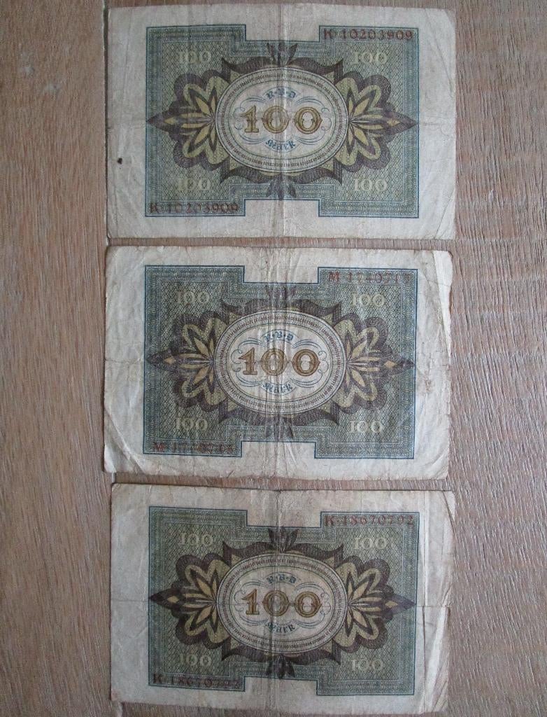Duitsland oude bankbiljetten + munten, Ophalen of Verzenden, Duitsland, Los biljet