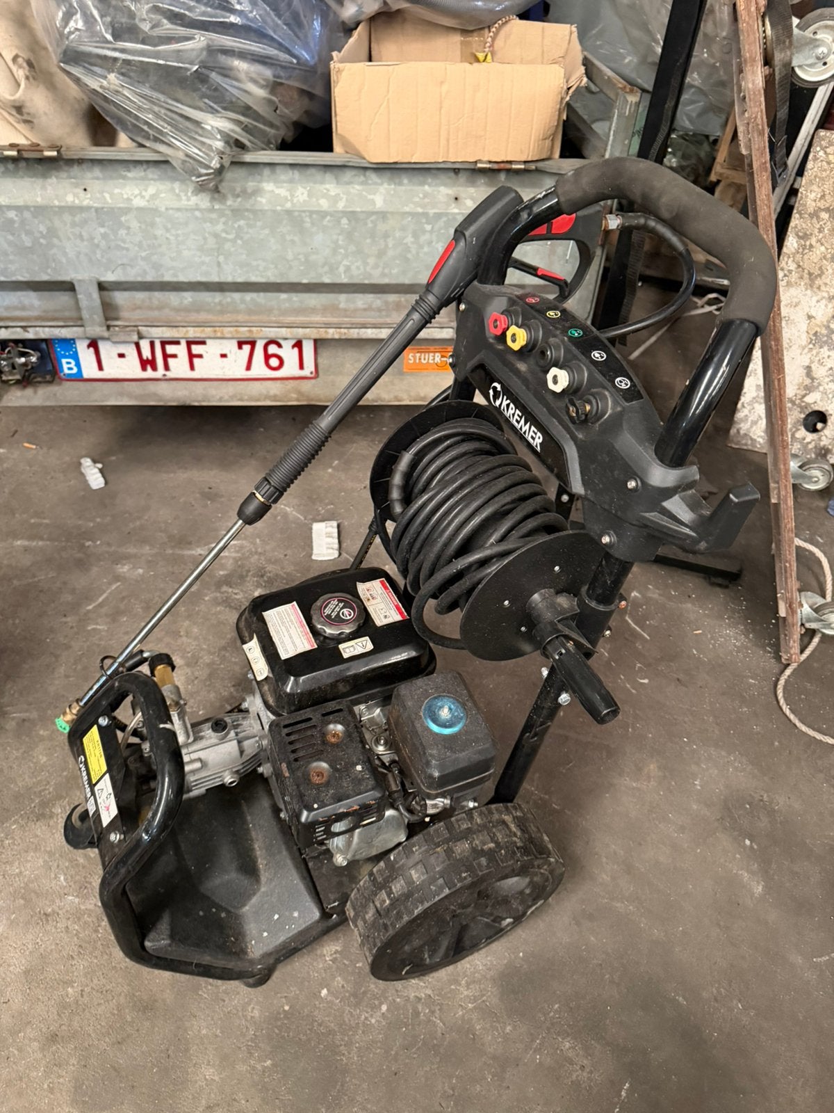 KREMER KR170B Hogedrukreiniger benzine, Ophalen, Zo goed als nieuw, Benzine