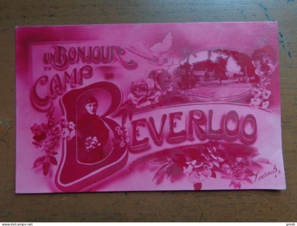 Postkaart, Bonjour du Camp Beverloo, Verzamelen, Ophalen of Verzenden, Gelopen, Limburg