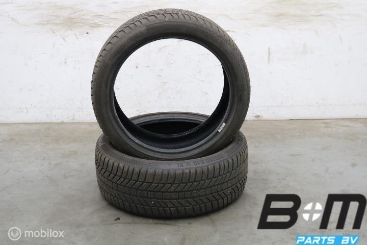 2 x 2254018 92V Conti WinterContact TS870P 6.5mm 225 40 18, 18 inch, Gebruikt, Winterbanden, Band(en)