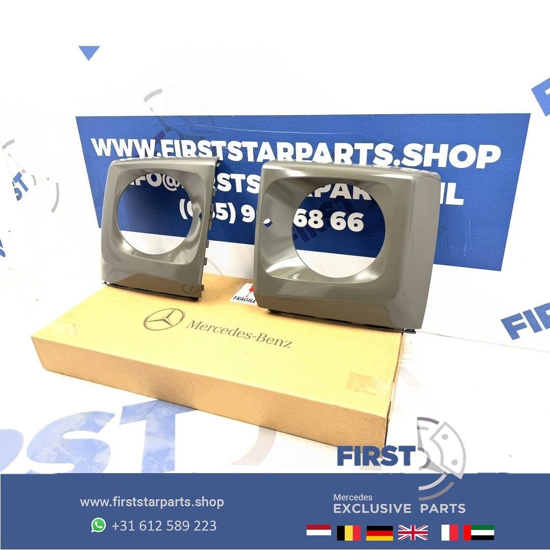 W463 G KLASSE AMG VOORBUMPER G63 KOPLAMP HOUDERS SET ZWART W, Utilisé, -, -, Enlèvement ou Envoi