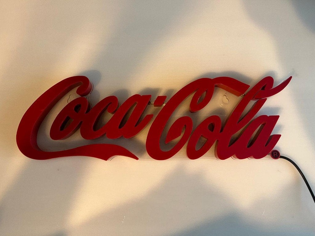 Coca Cola lichtreklame, Ophalen of Verzenden, Gebruikt, Lichtbak of (neon) lamp