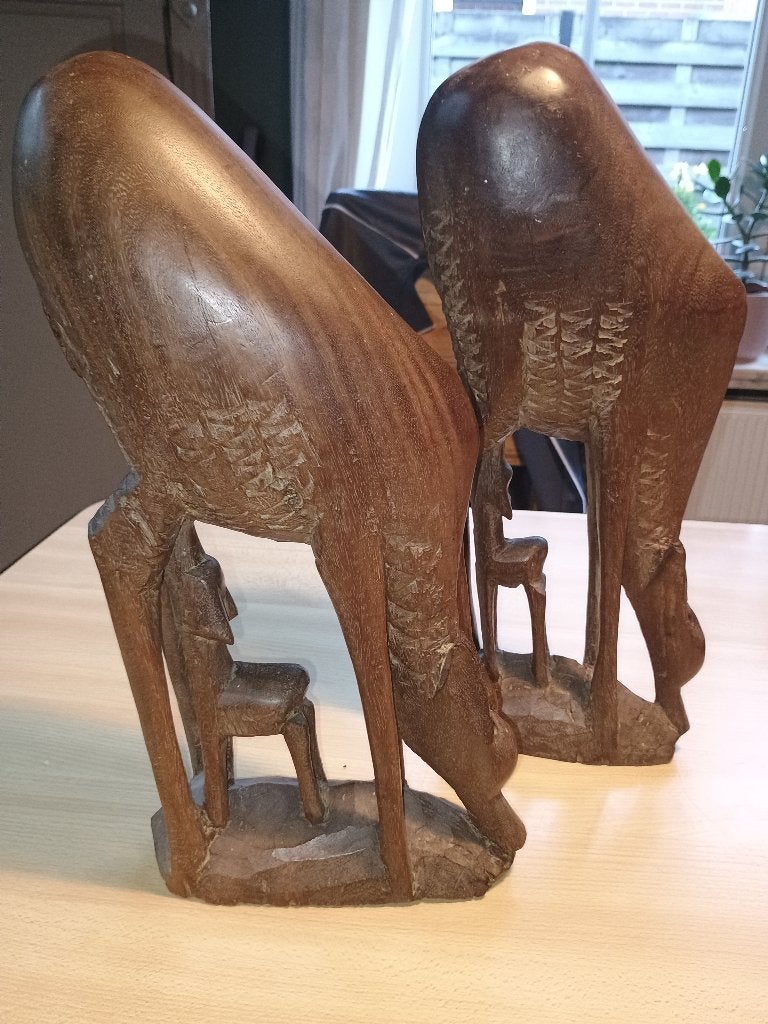 Cerf décoratif avec oursons, Enlèvement ou Envoi