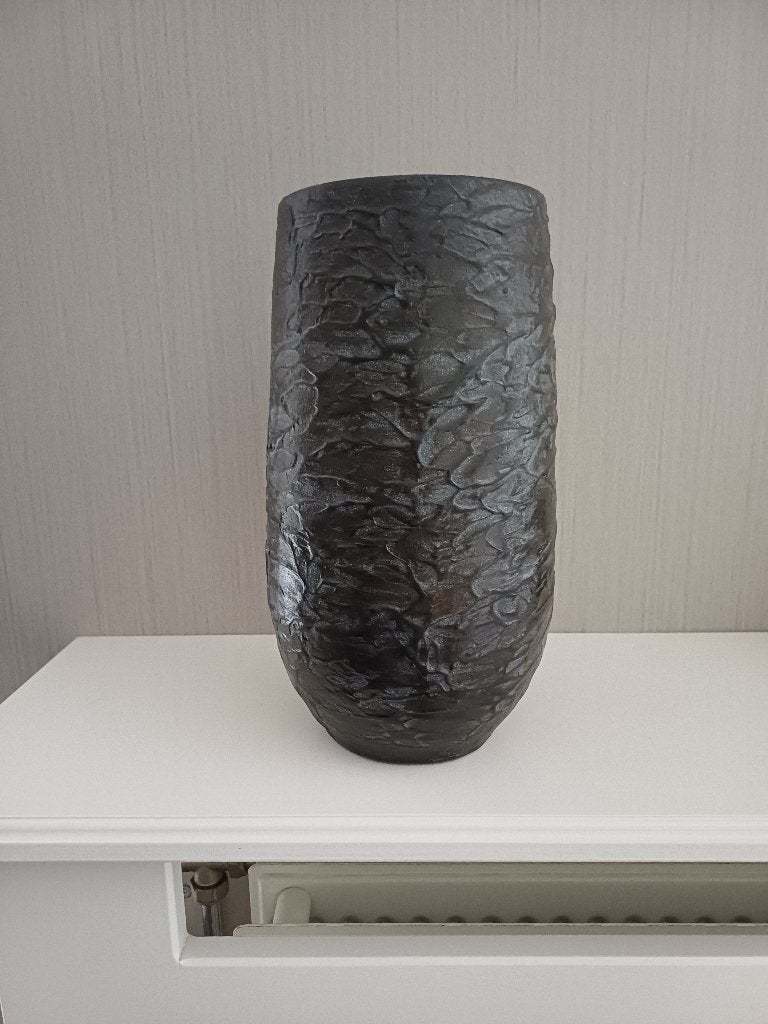 vaas (zwart), Maison & Meubles, Accessoires pour la Maison | Vases, Enlèvement, Comme neuf, Noir