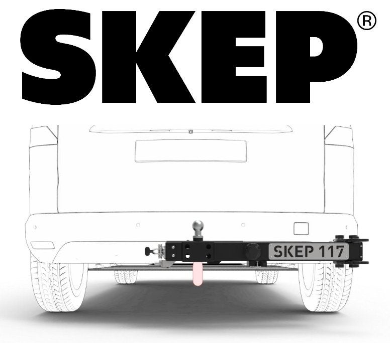 SKEP 117 knikarm op trekhaak, Ophalen, Gebruikt