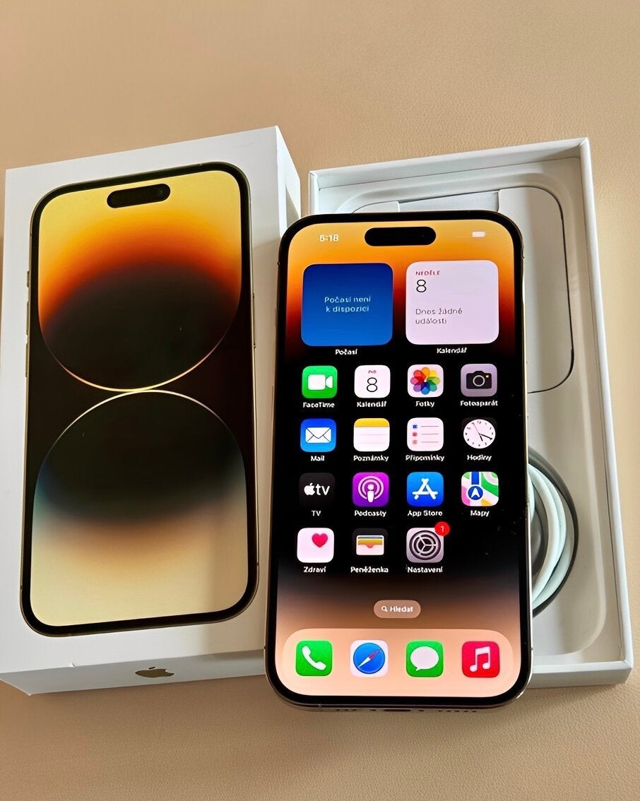 iPhone 14 Pro Max Gold 128Gb (RUILEN), Ophalen, 77 %, Met simlock, Zonder abonnement