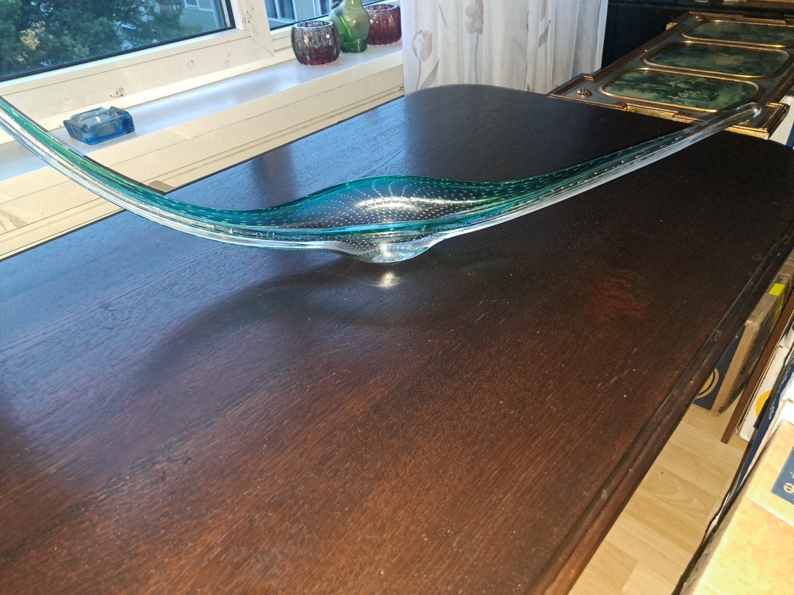 Fabrication de balances à nacelles en verre à bulles de Bous, Antiquités & Art, Enlèvement ou Envoi
