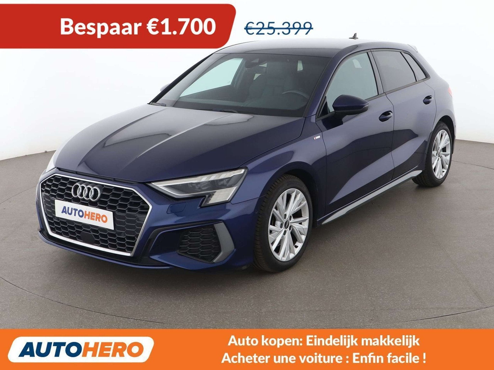 Audi A3 35 TDI S line (bj 2021, automaat), Auto's, https://public.car-pass.be/vhr/b5b1eaa3-0525-489e-a4f5-112e2008b193, Gebruikt