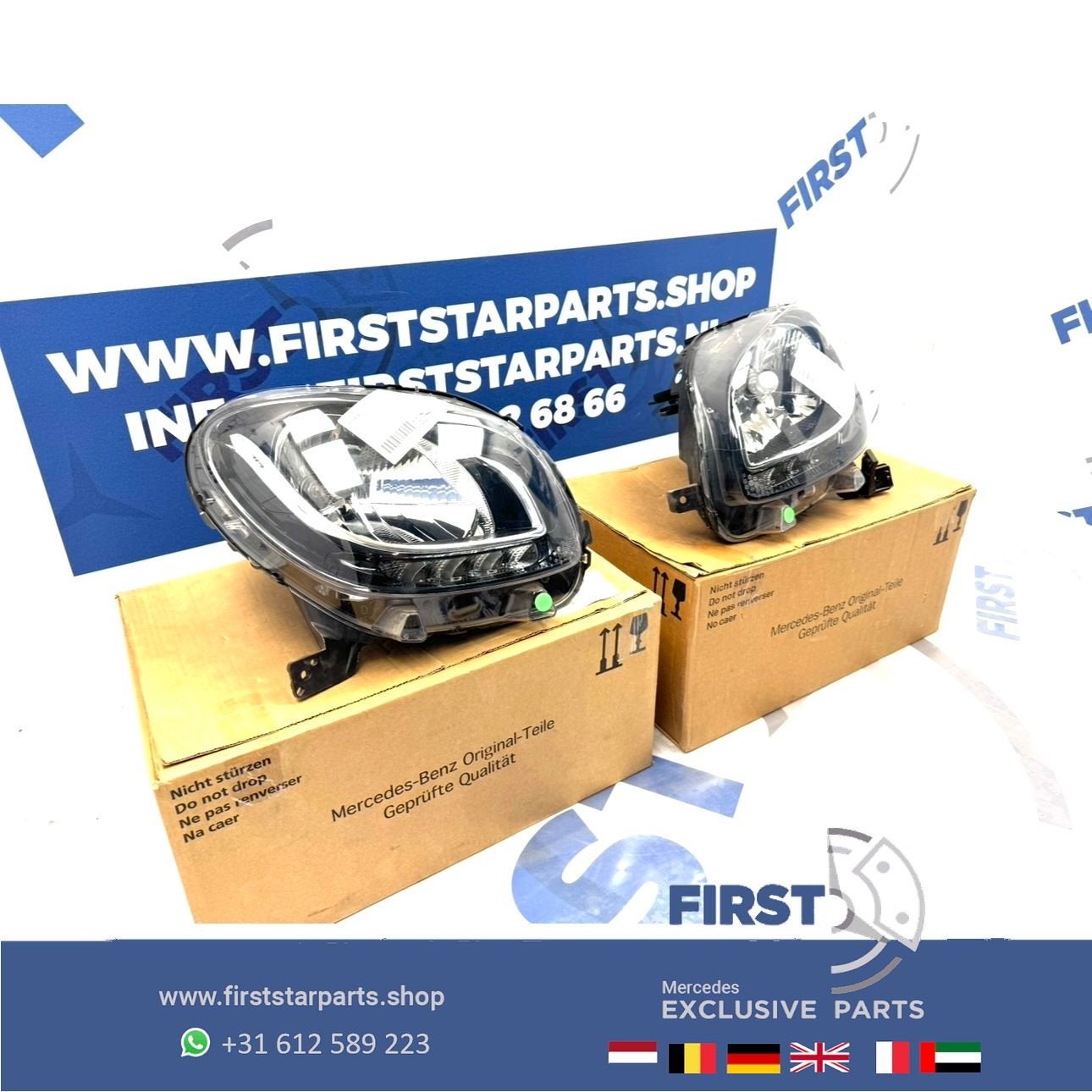 SMART KOPLAMPEN SET LINKS + RECHTS A4538200739 A4538200839 S, -, Utilisé, -, Smart