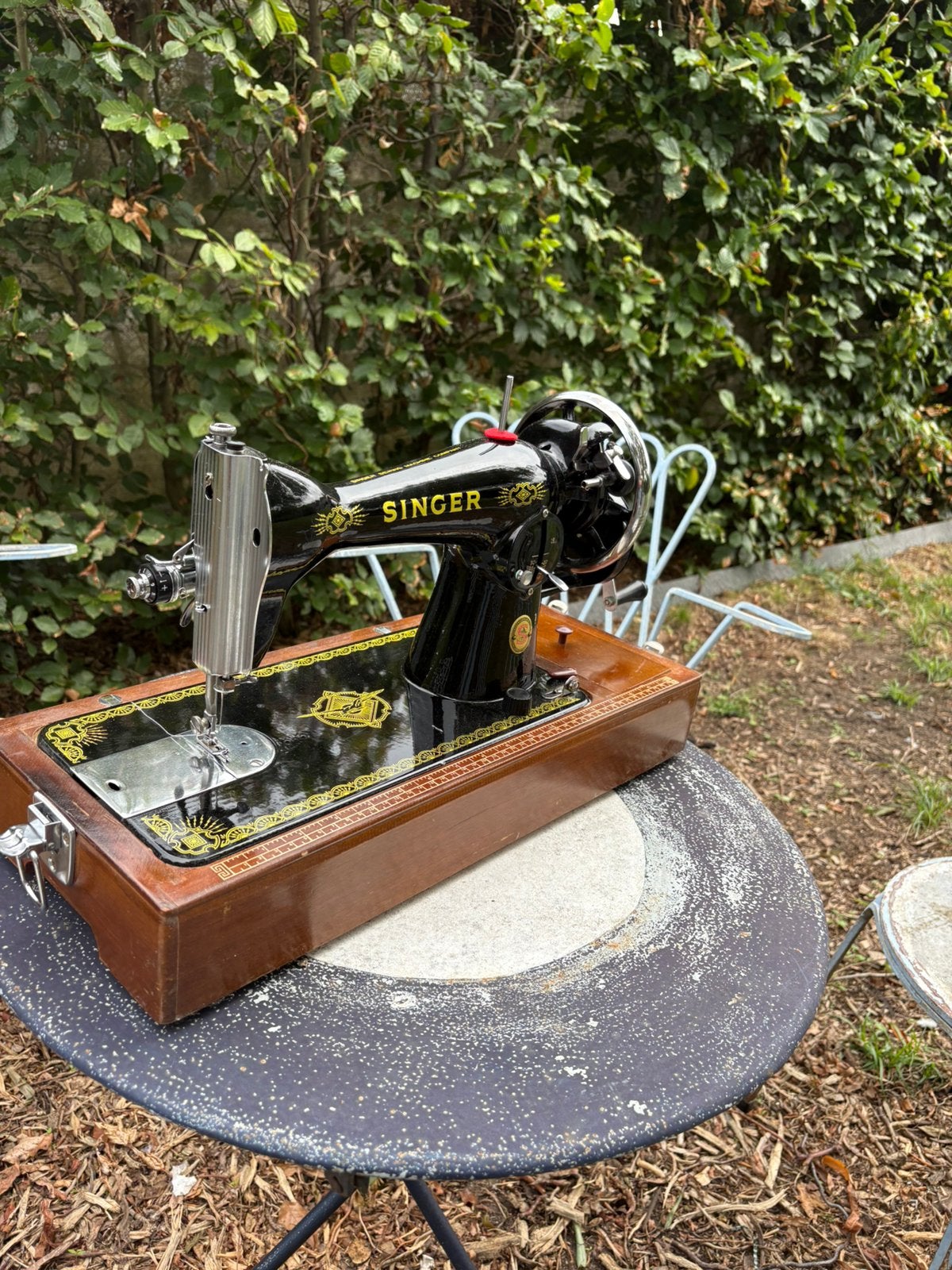 Vintage Singer Naaimachine Model 15 NL - Met Koffer!, Enlèvement