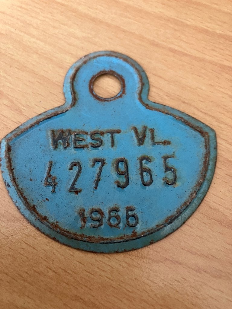 Blikken fietsplaat, Ophalen of Verzenden