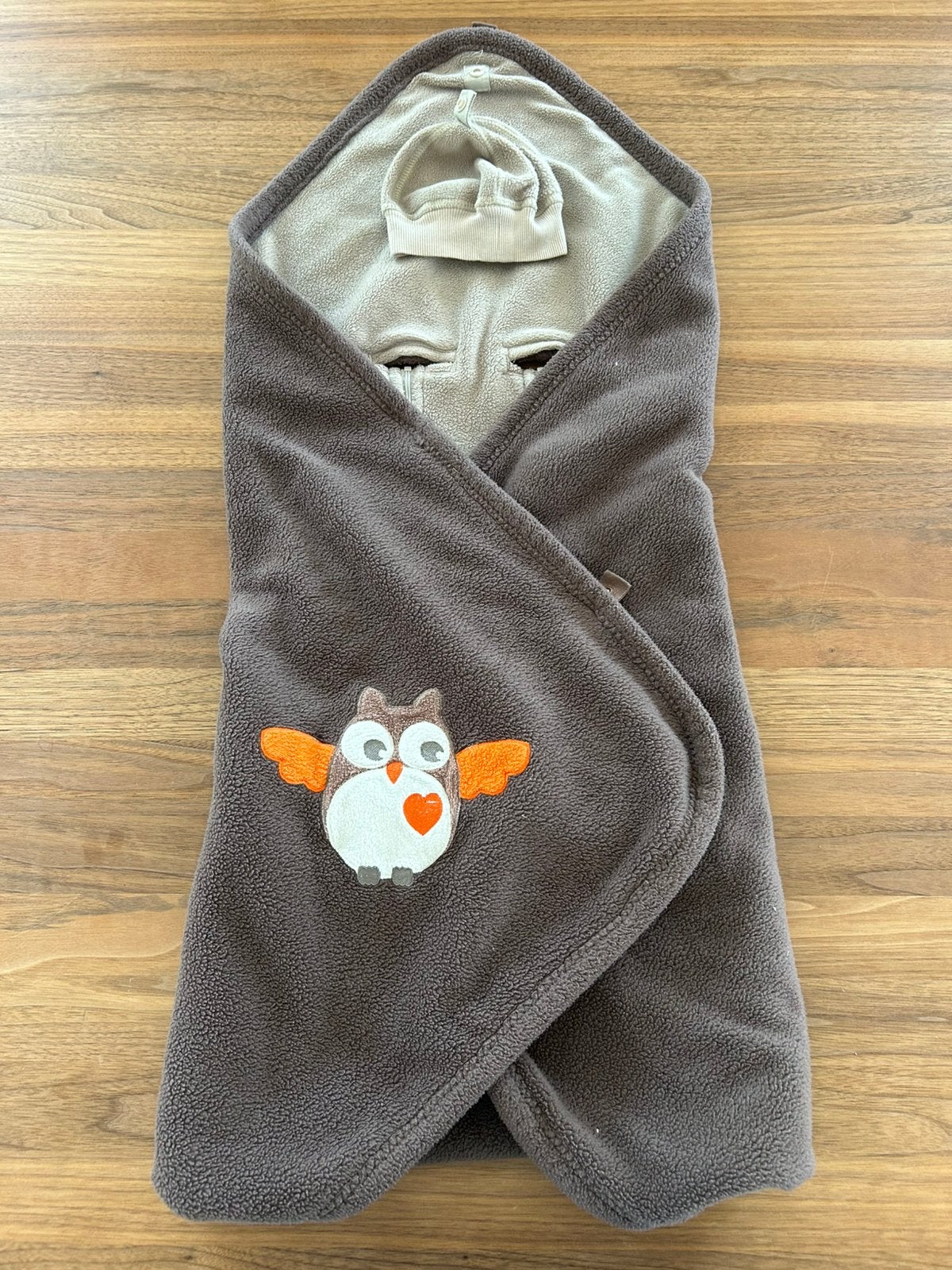 Wikkeldeken fleece met mutsje, Kinderen en Baby's, Ophalen, Gebruikt, Inclusief mutsje, Voetenzak