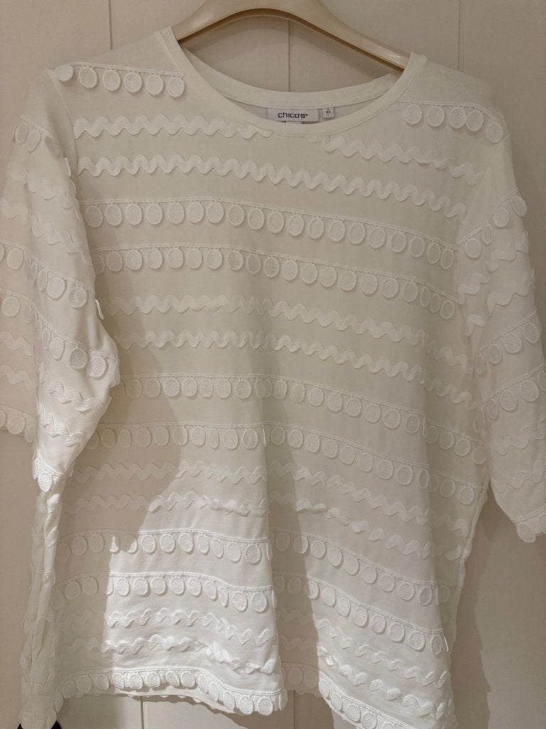 T shirt, Ophalen, Wit, Maat 42/44 (L), Zo goed als nieuw