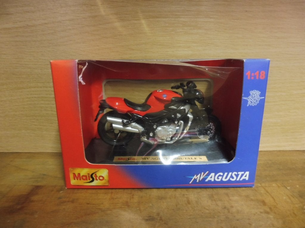 1:18 Maisto moto MV Agusta Brutale S rood 39516, Hobby & Loisirs créatifs, Enlèvement ou Envoi, Comme neuf, Moteur, Maisto