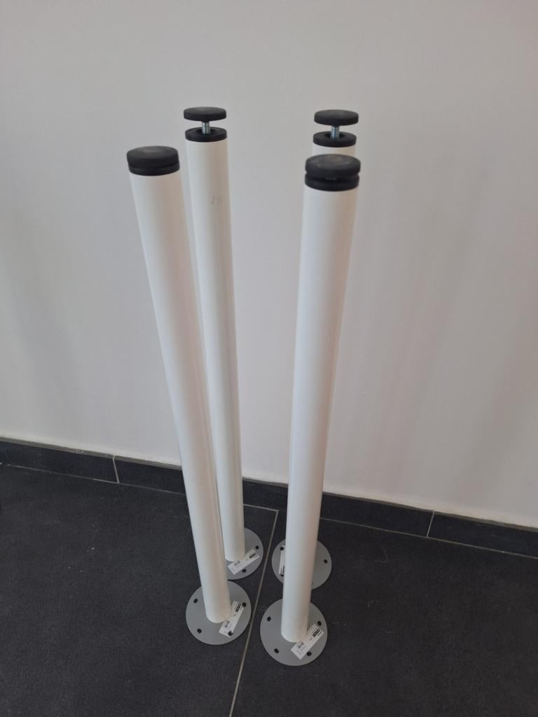 8 pieds IKEA « adils », Enlèvement, Utilisé, Pied de table, 50 à 100 cm