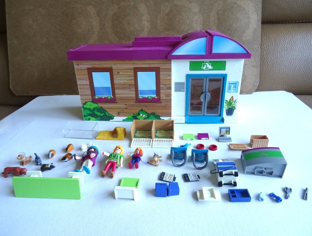 Playmobil : clinique vétérinaire, valisette, Enlèvement ou Envoi, Utilisé, Kit complet, Autres types