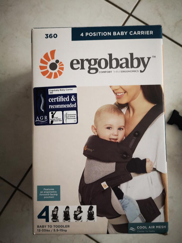 Ergobaby 360 4 positions, Kinderen en Baby's, Zo goed als nieuw, Buik, Rug of Zij, Draagzak, Ophalen