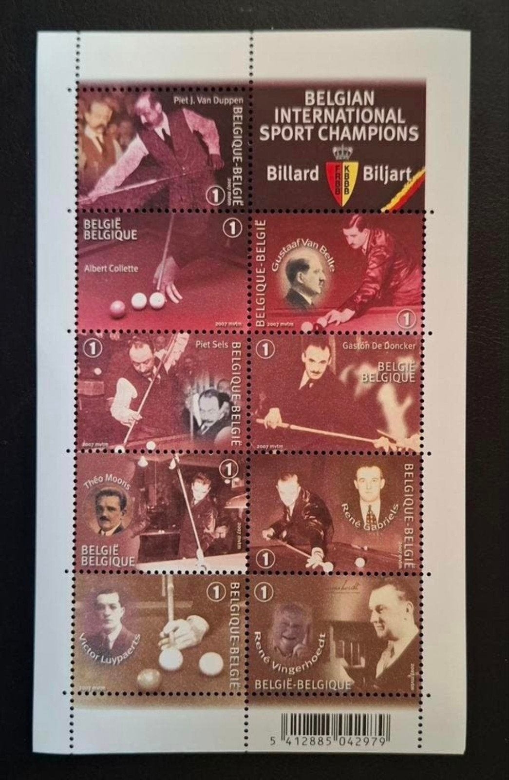Belgique : COB 3724/32 ** Billiards II 2007., Sans timbre, Neuf, Enlèvement ou Envoi, Non oblitéré