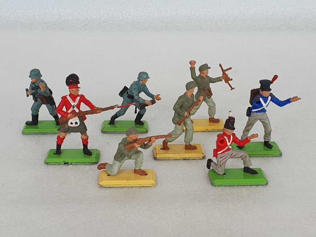Lot van 8 Britains soldaten, Verzamelen, Ophalen of Verzenden, Gebruikt