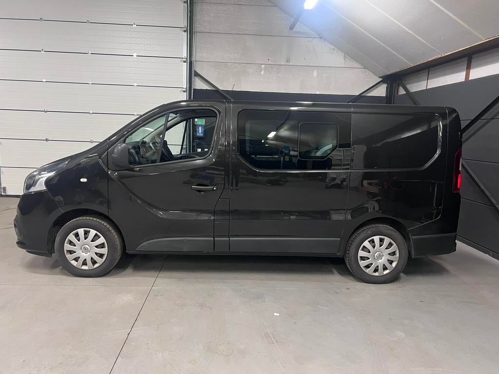 Renault Trafic 1.6D, Dubbel Cabine, bj2019, 93.000km,, Voorwielaandrijving, Stof, 1600 cc, Zwart