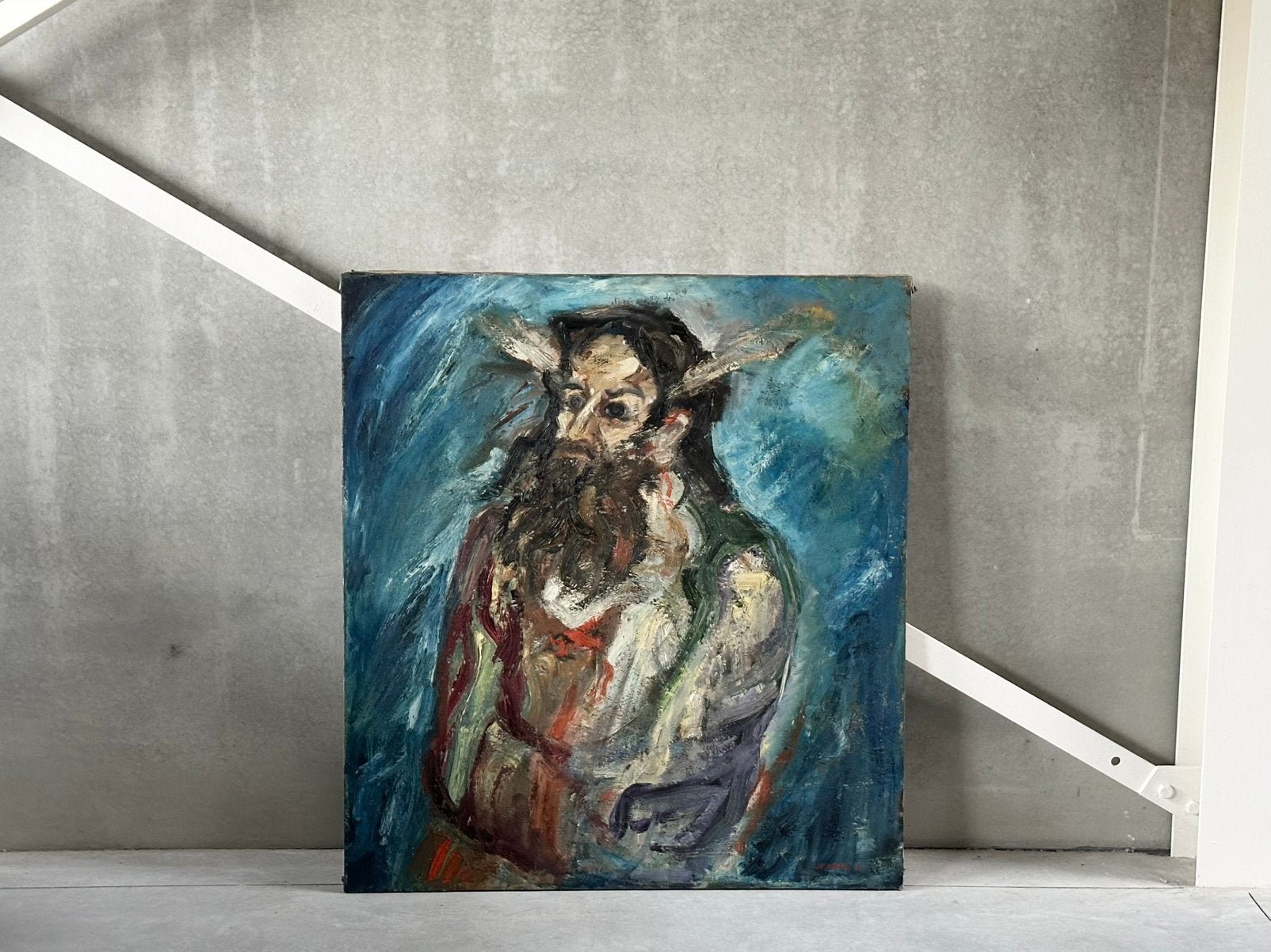 Schilderij Raoul Van Den Heede 1966, Antiek en Kunst, Ophalen