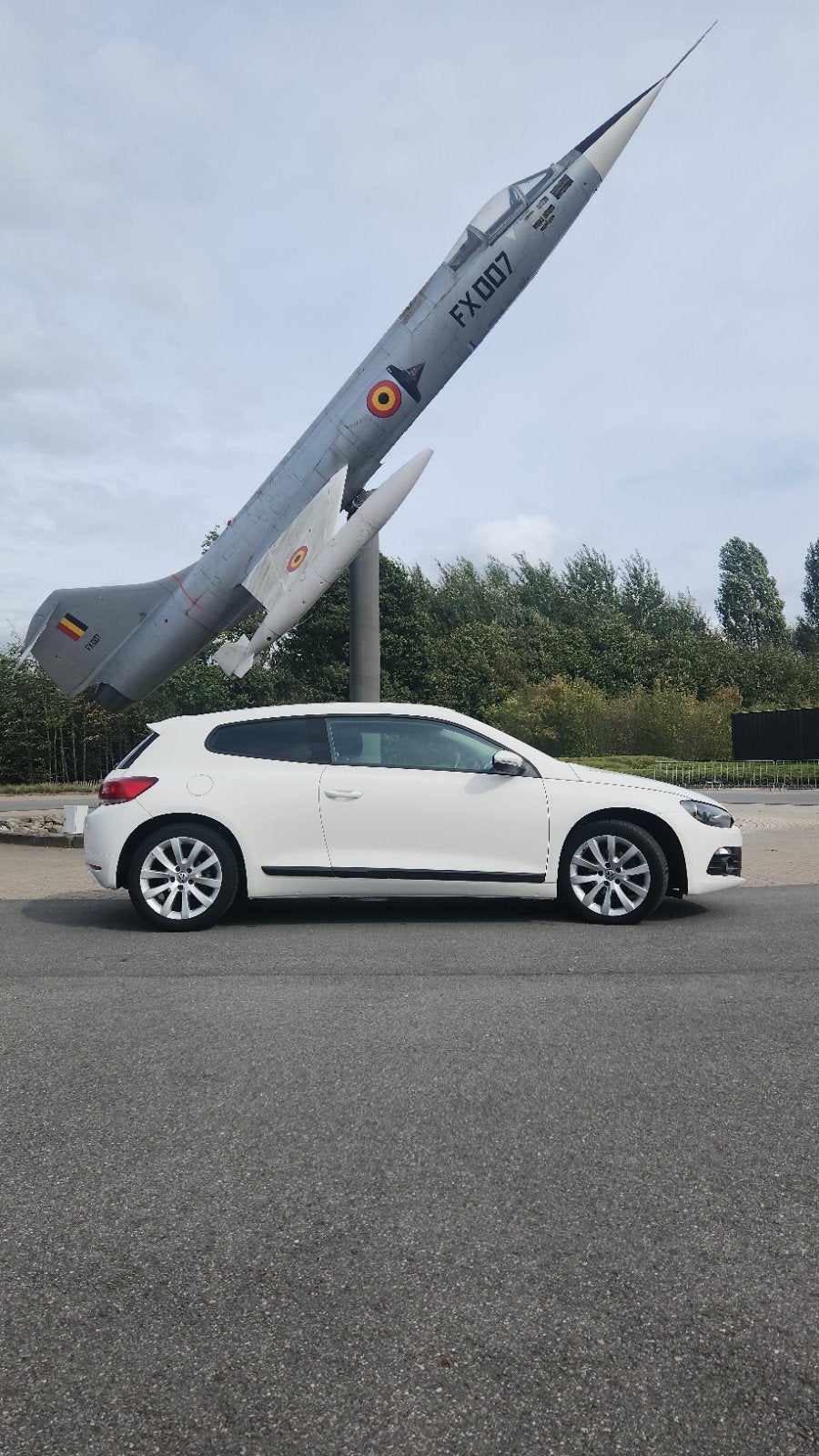 Prachtige ongevalvrij Vw Scirocco te koop, Auto's, Stof, 4 cilinders, Wit, Handgeschakeld
