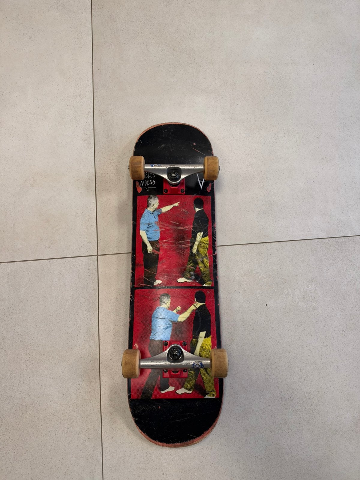Custom skateboard met Antiz deck, Enlèvement, Utilisé, Skateboard
