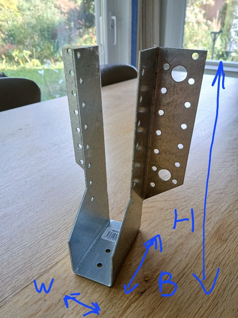 Verzinkte stalen balkdrager, Enlèvement, Neuf, Autres types