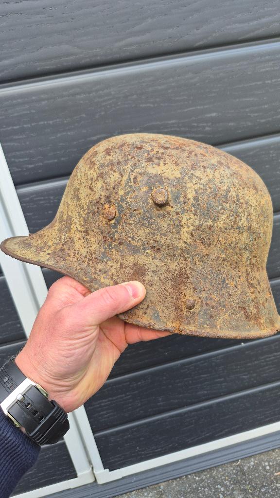 WW1 duitse helmschaal M17 TJ66 (C.Thiel&Sohne), Ophalen of Verzenden