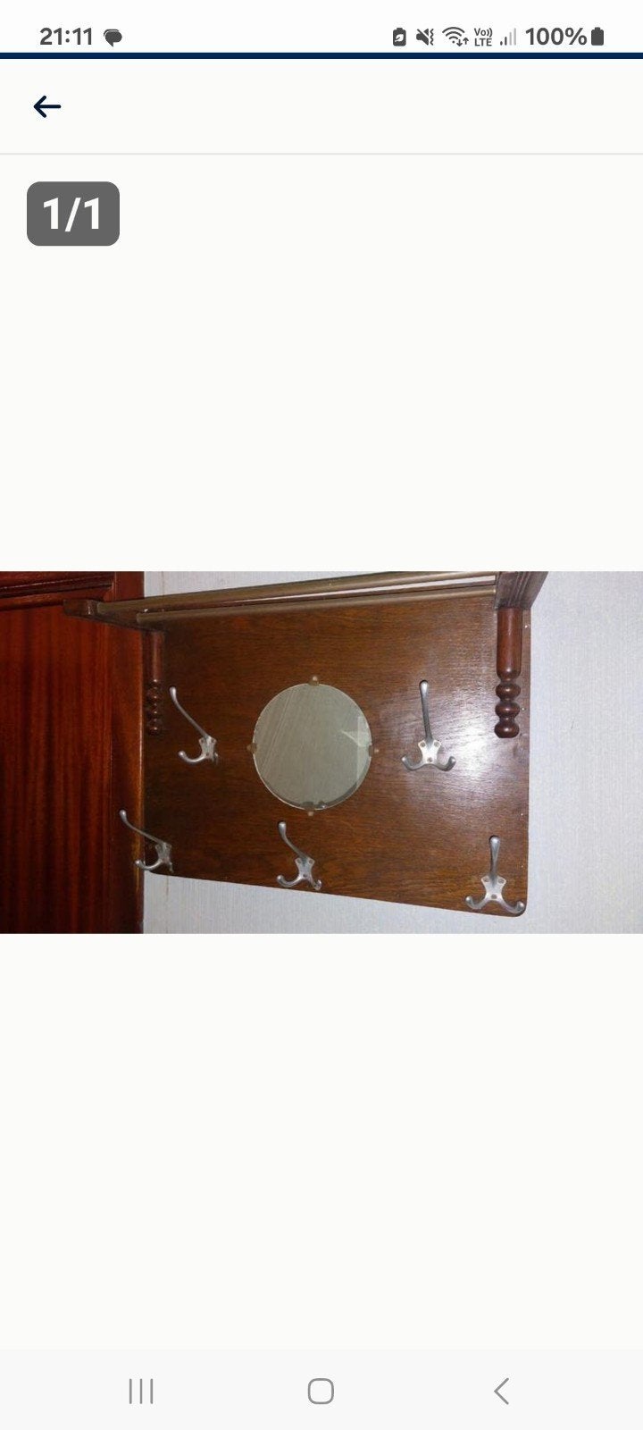 kapstok met spiegel, Huis en Inrichting, Ophalen
