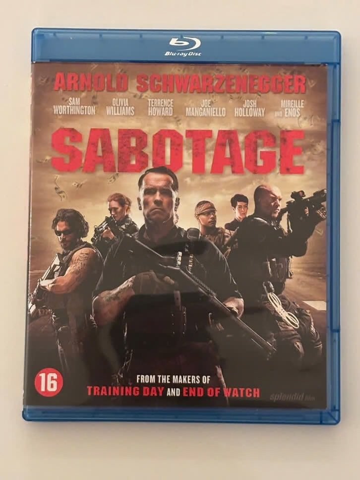 Blu-ray Sabotage (2014) Arnold Schwarzenegger, Enlèvement ou Envoi