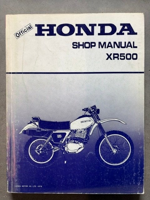 Werkplaatshandboek Honda XR500, Motoren, Handleidingen en Instructieboekjes, Ophalen of Verzenden, Honda