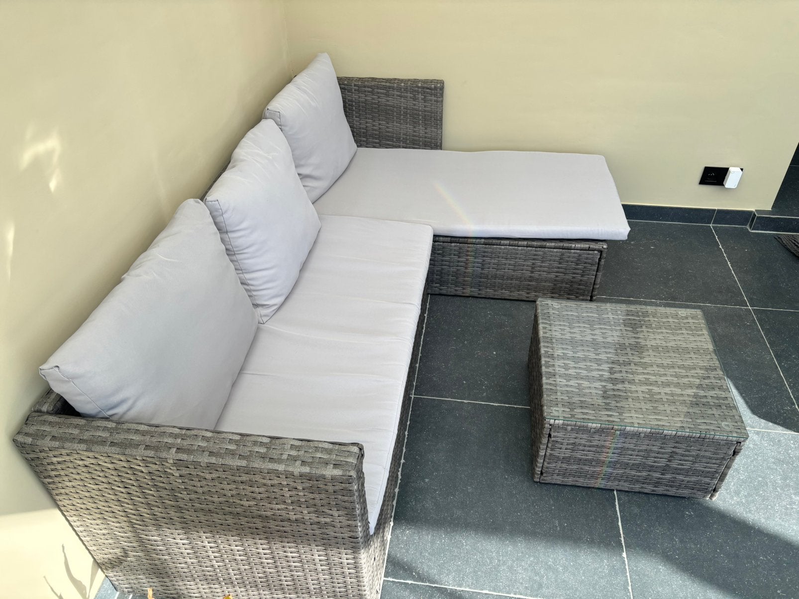 Loungeset hoeksalon, Ophalen, Zo goed als nieuw, Loungeset