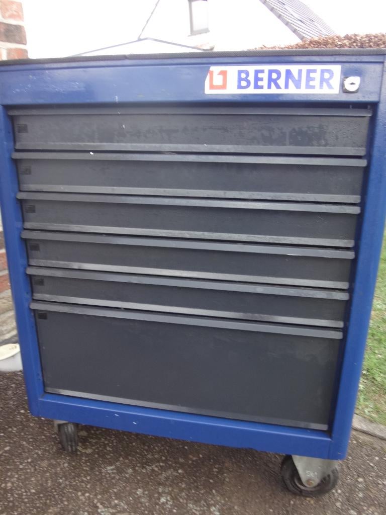 Werkplaatswagen en gereedschap, Ophalen, Gevuld, Gebruikt