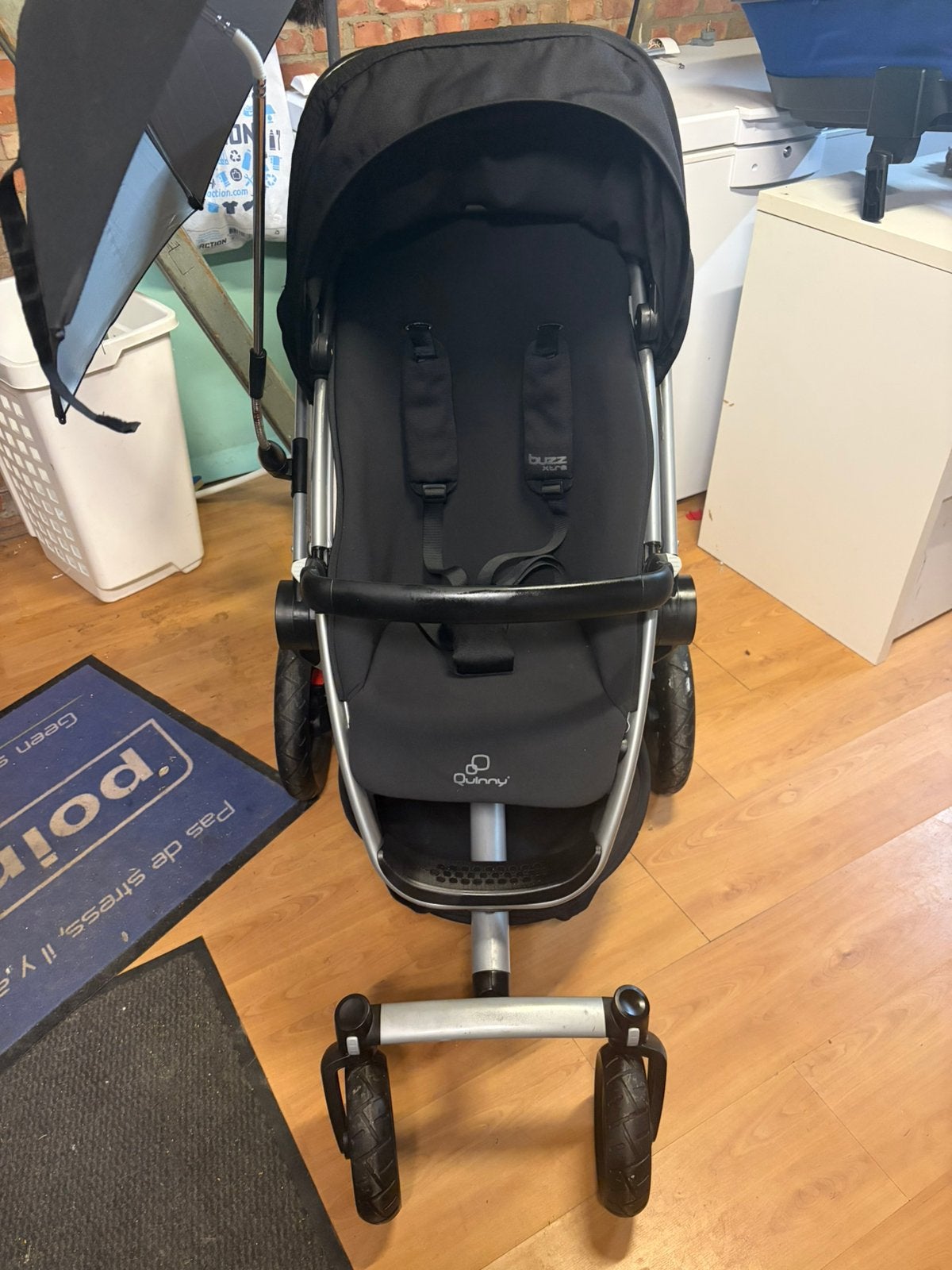 Quinny 3in 1, Kinderen en Baby's, Buggy's, Gebruikt, Quinny, Regenhoes, Verstelbare rugleuning, Zonnekap, Ophalen