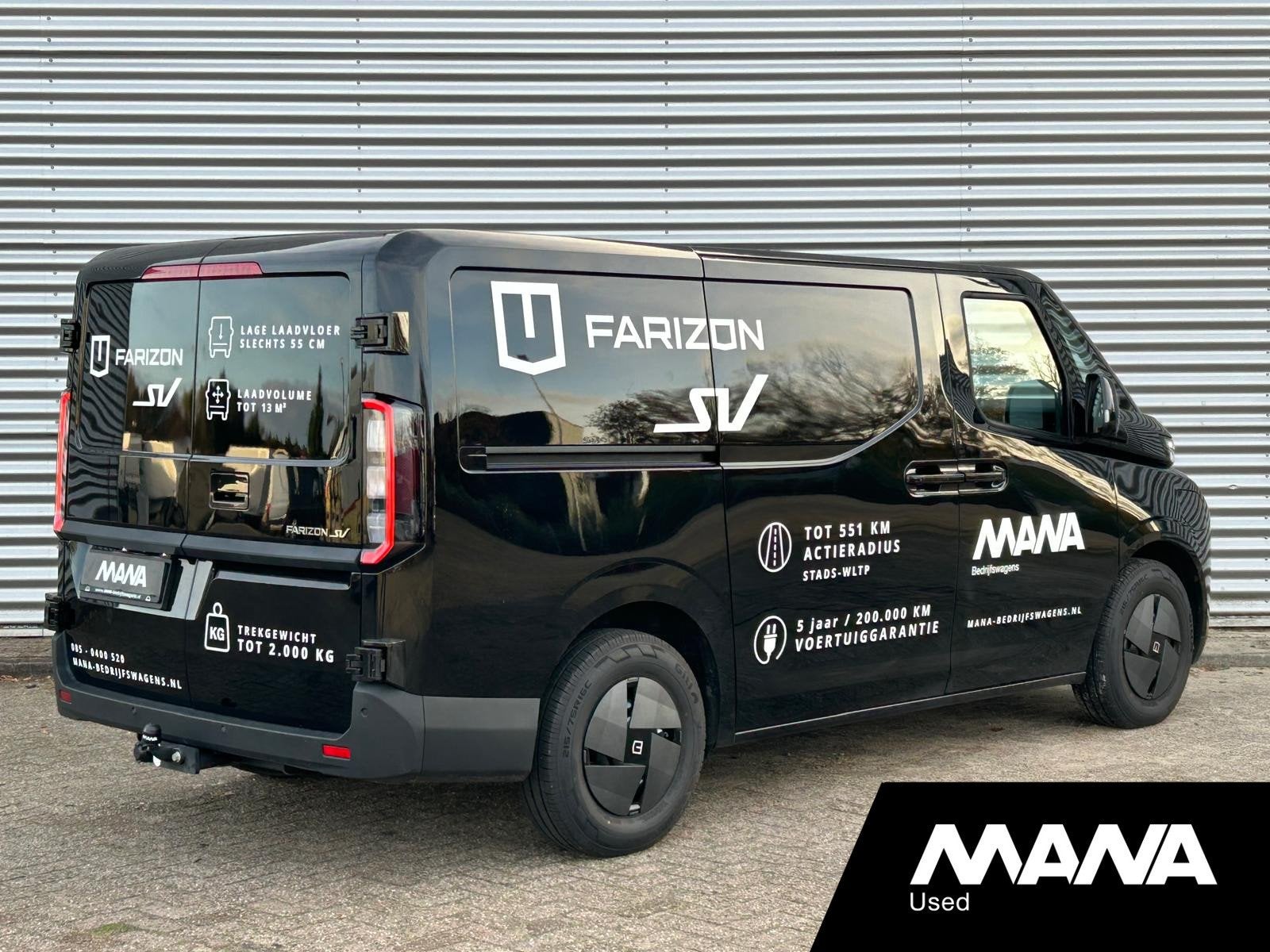 Farizon SV L1H1 83 kWh / 232 PK Lanceringseditie Trekhaak Ac, Gebruikt, Zwart, Parkeersensor, Te koop