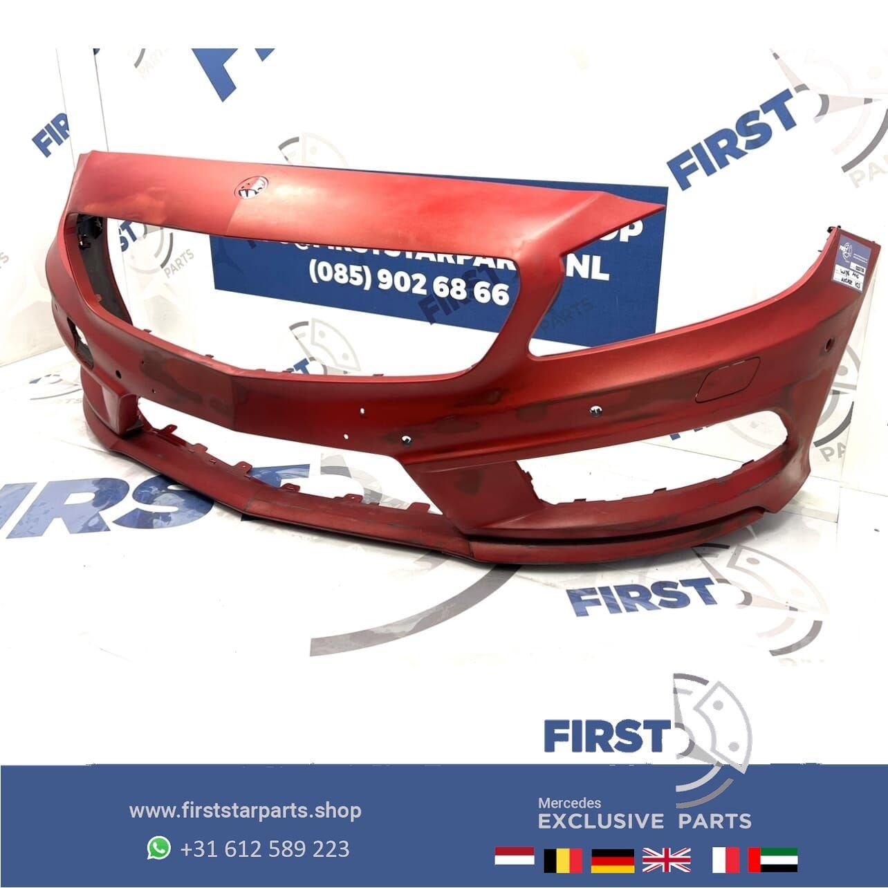 W176 BUMPER AMG VOORBUMPER ORIGINEEL Mercedes A Klasse 2012-, Gebruikt, -, Voor, Ophalen of Verzenden