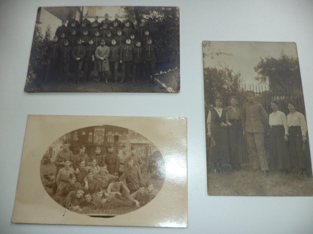 originele foto's & bidprenten soldaten gesneuvelden ABBL WOI, Ophalen of Verzenden