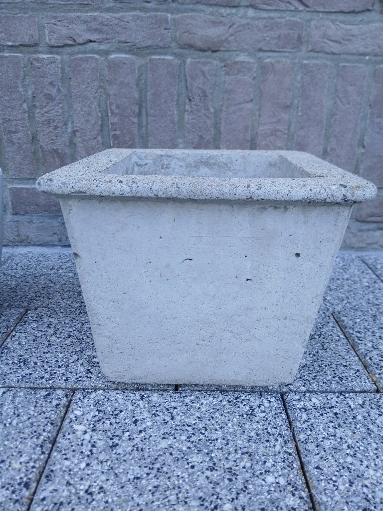 Betonnen bloempotten 2stuks, Ophalen, Gebruikt, Minder dan 40 cm, Binnen
