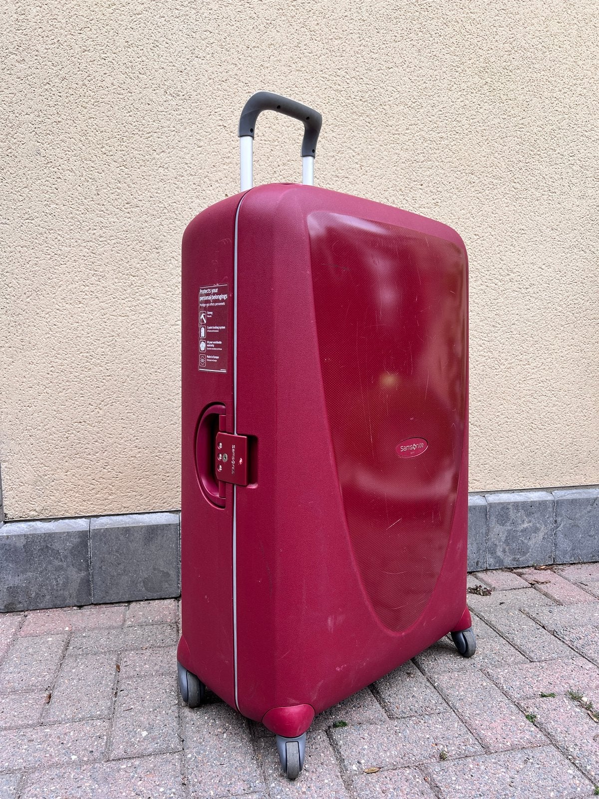 SAMSONITE KOFFER S CURE XL - 4 WIELEN/STIJF!, Ophalen, Zo goed als nieuw, Wieltjes