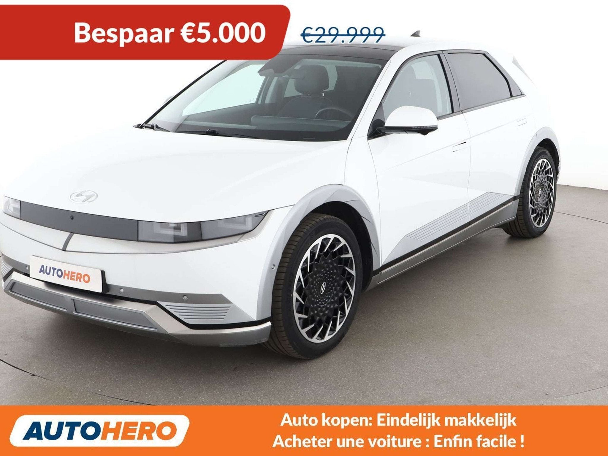 Hyundai IONIQ 5 electric drive 160 kW Uniq (bj 2021), Auto's, Hyundai, Automaat, Achterwielaandrijving, Gebruikt, Zwart