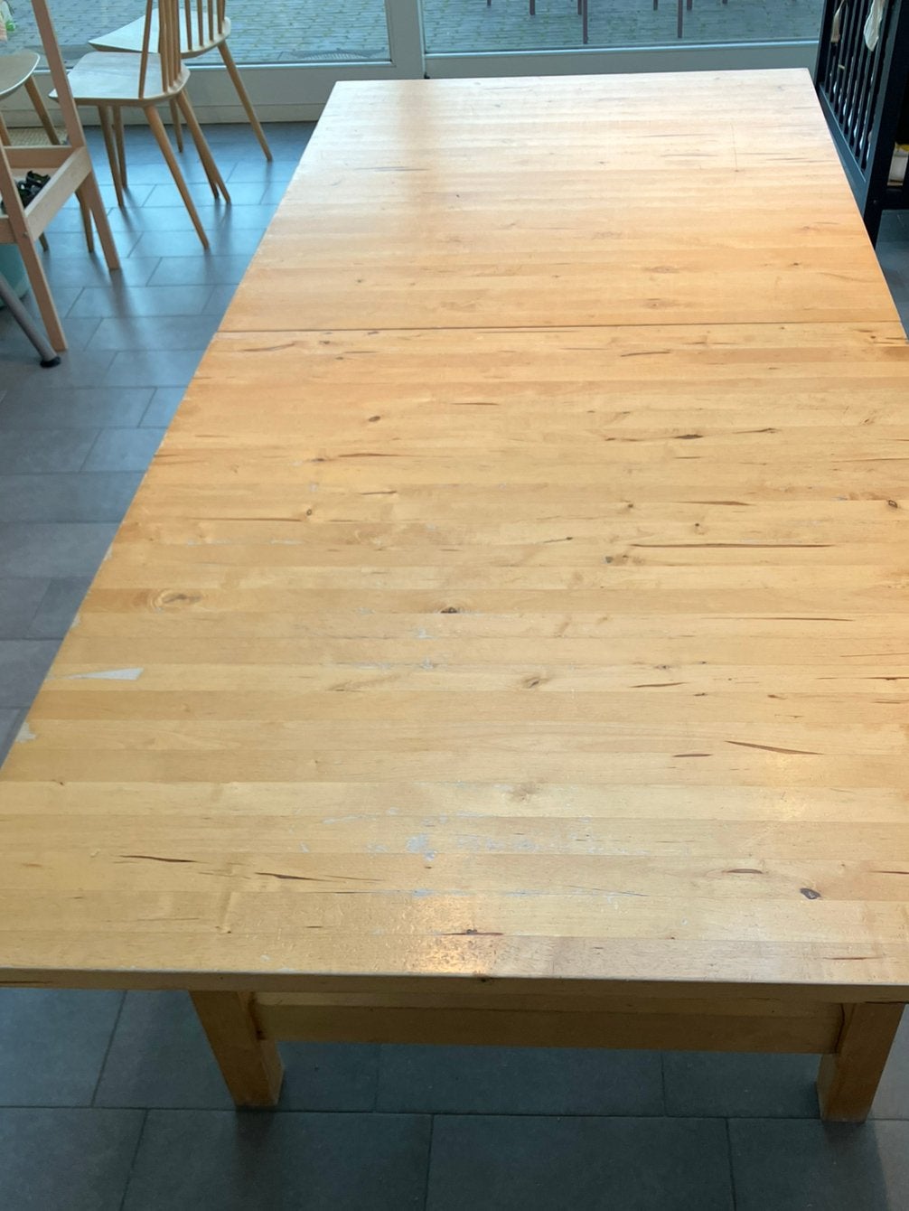 Uitschuifbare IKEA keukentafel BJURSTA, Enlèvement, Utilisé, 50 à 100 cm, 200 cm ou plus