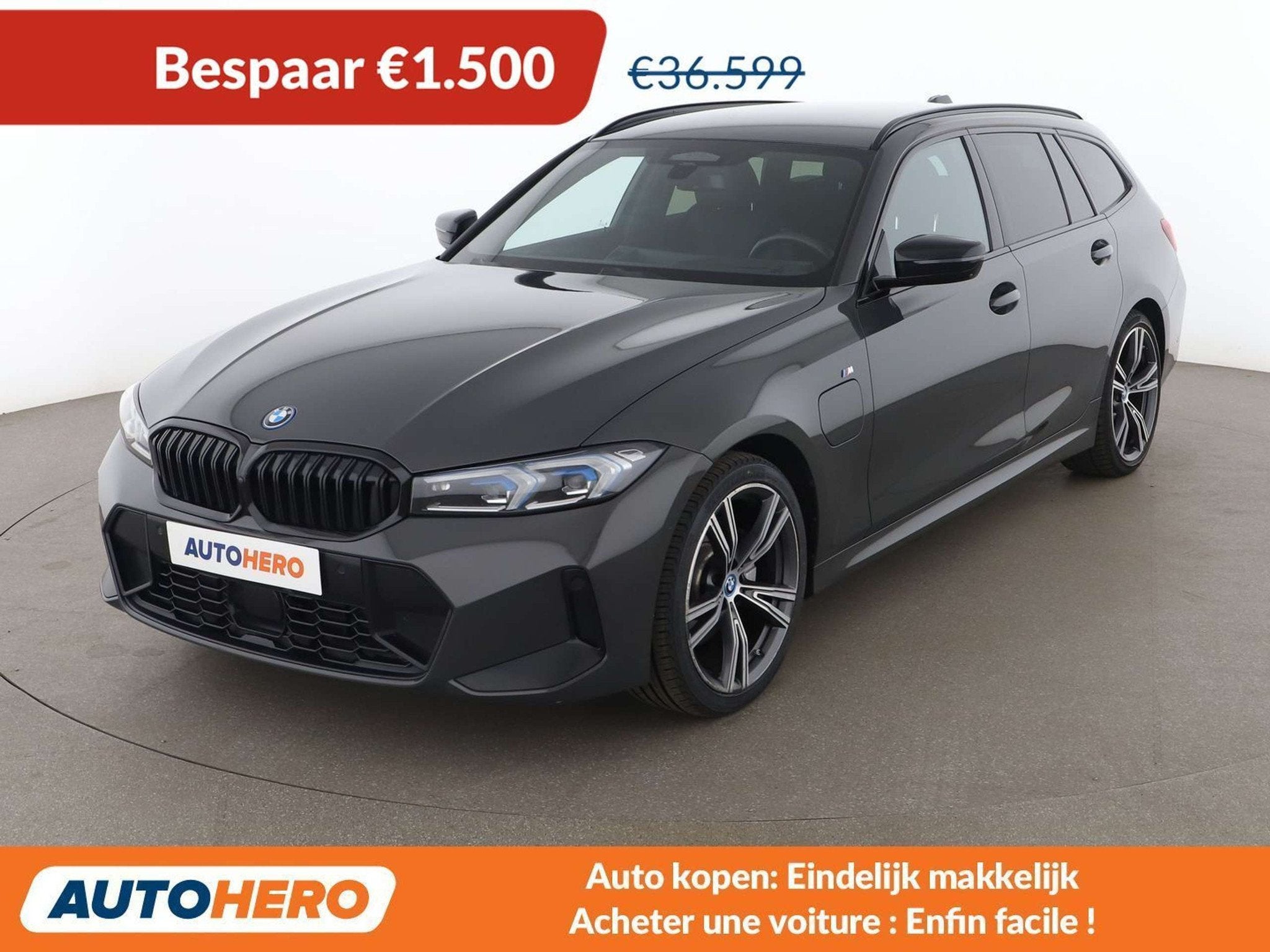 BMW 3 Serie 330 330e xDrive M Sport (bj 2023, automaat), Auto's, Automaat, Achterwielaandrijving, Euro 6, 35 g/km