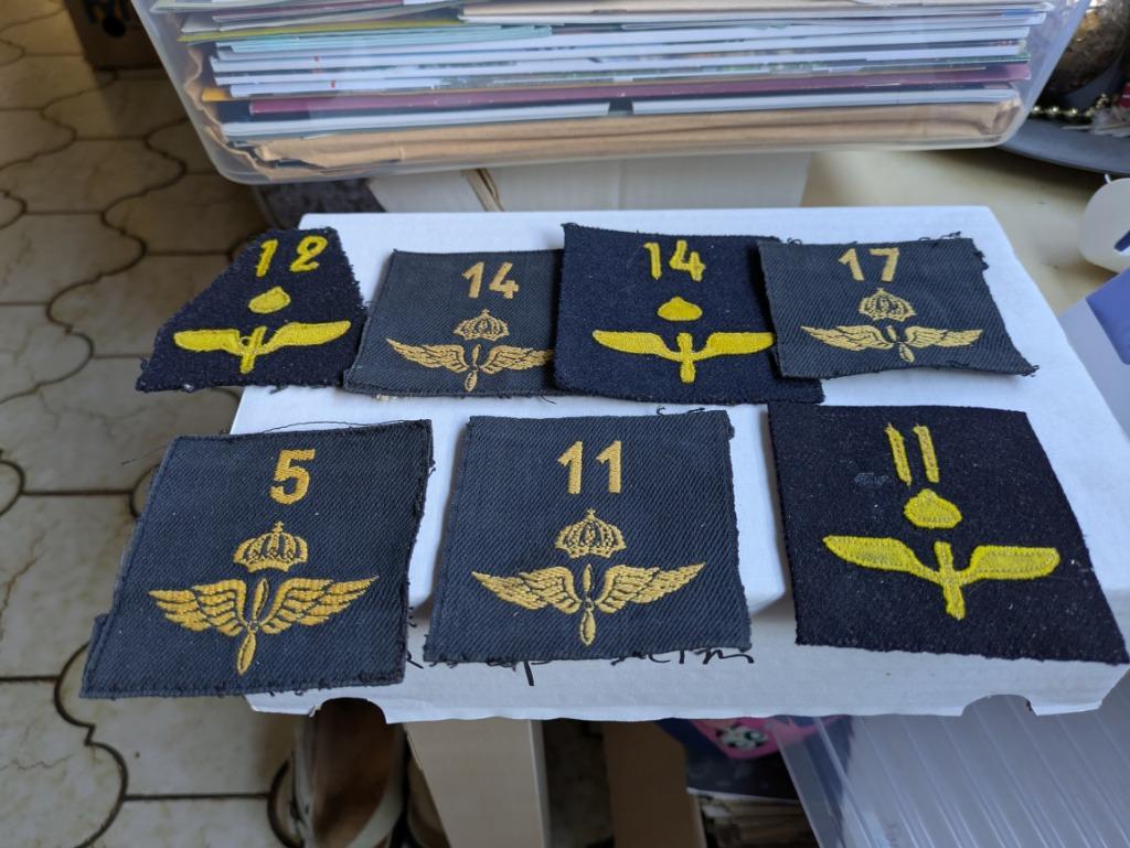 Zweden wing kentekens, Verzamelen, Ophalen of Verzenden, Luchtmacht, Embleem of Badge
