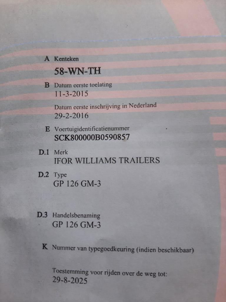Transport aanhangwagen