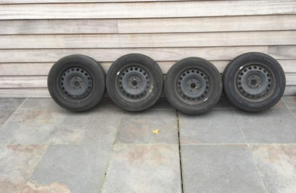 4 jantes HIVER 15 pouces origine VW (5x112), Enlèvement, Utilisé, Seat
