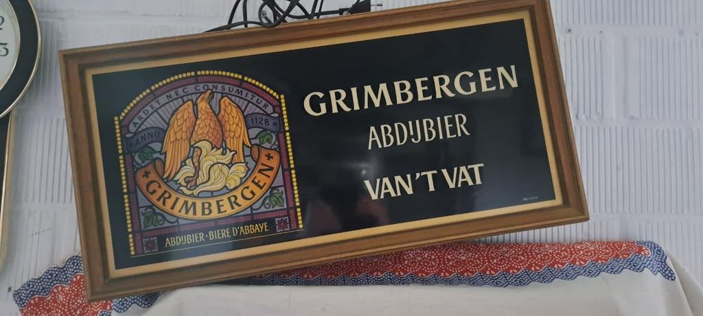 Lichtbak Grimbergen, Verzamelen, Biermerken, Ophalen, Gebruikt