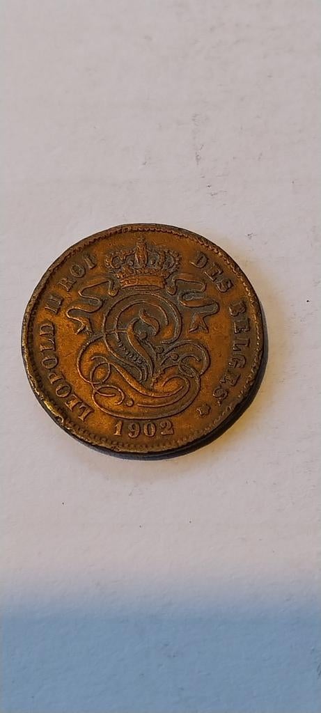 2 cent 1902 fr, Verzenden, Metaal, Losse munt