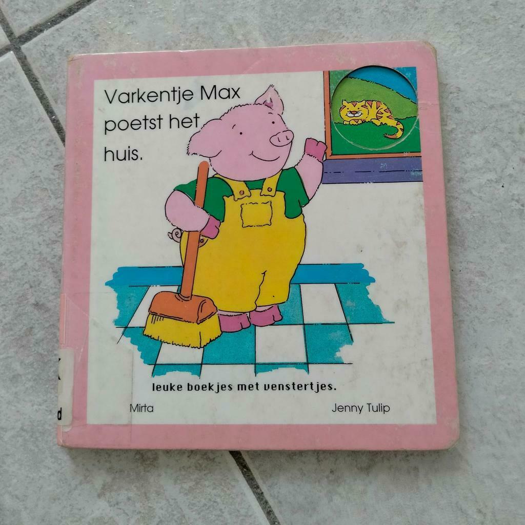 Kartonnen boekje varkentje Max, Boeken, Ophalen of Verzenden, Gelezen